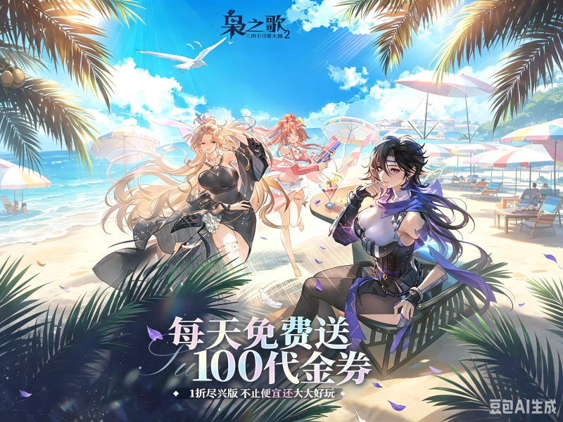 三国志幻想大陆2：枭之歌(1折免费版)天天送代金上线就送1000抽，自选神将冲冲冲-星游GM游戏